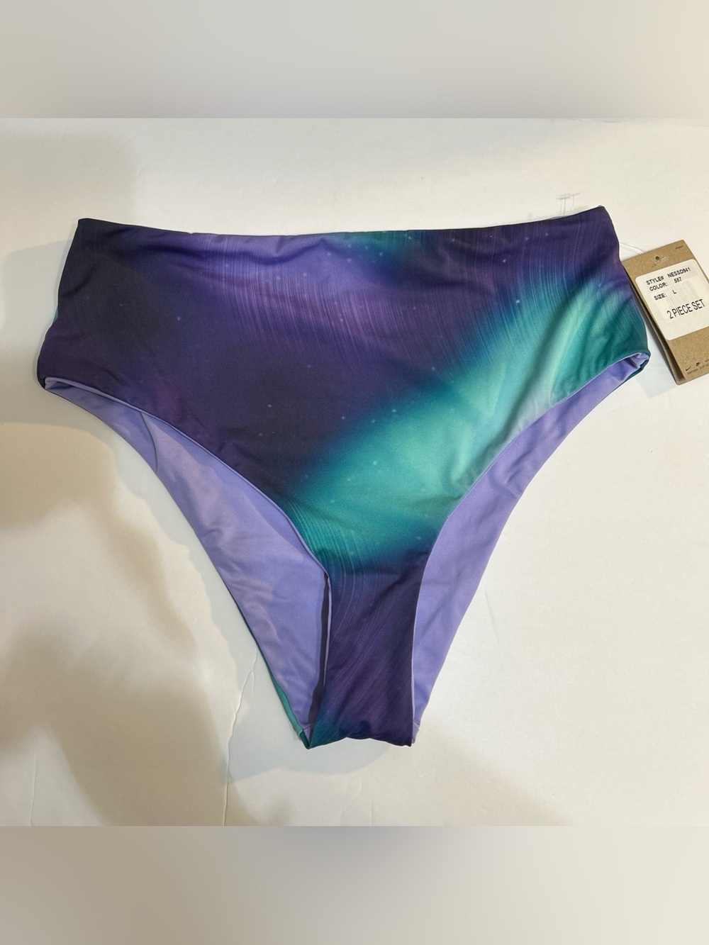 NWT Nike Swim Reversible Bikini Bottoms Move To Zero NESSD941 Size L Large Women